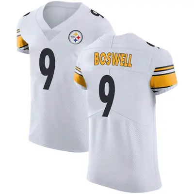 Men's Elite Chris Boswell Pittsburgh Steelers White Vapor Untouchable Jersey