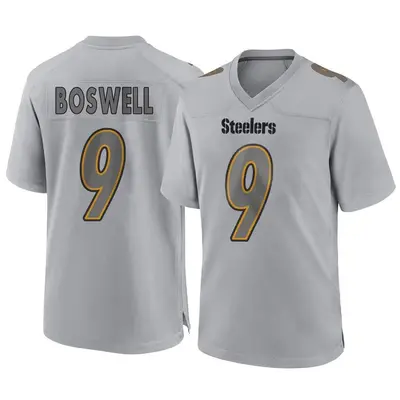 Men's Game Chris Boswell Pittsburgh Steelers Gray Atmosphere Fashion Jersey