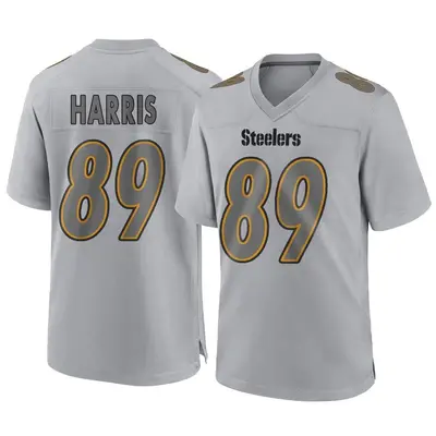 Men's Game Keilahn Harris Pittsburgh Steelers Gray Atmosphere Fashion Jersey