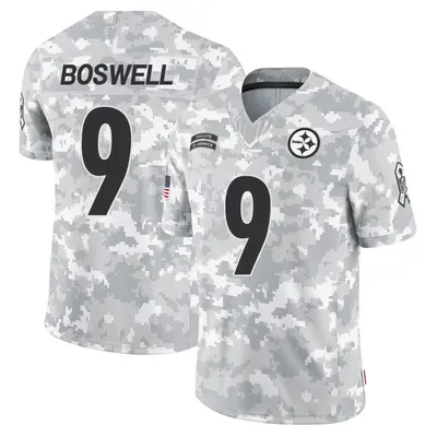 Men's Limited Chris Boswell Pittsburgh Steelers Arctic Camo 2024 Salute to Service Jersey