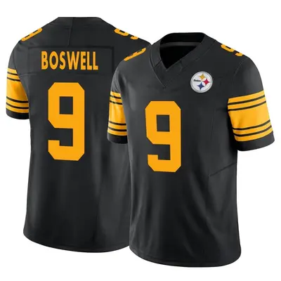 Men's Limited Chris Boswell Pittsburgh Steelers Black 2nd Alternate Vapor F.U.S.E. Jersey