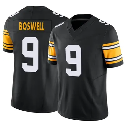 Men's Limited Chris Boswell Pittsburgh Steelers Black Alternate Vapor F.U.S.E. Jersey