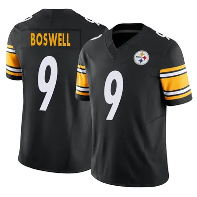 Men's Limited Chris Boswell Pittsburgh Steelers Black Vapor F.U.S.E. Jersey