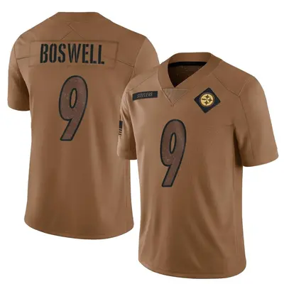 Men's Limited Chris Boswell Pittsburgh Steelers Brown 2023 Salute To Service Jersey