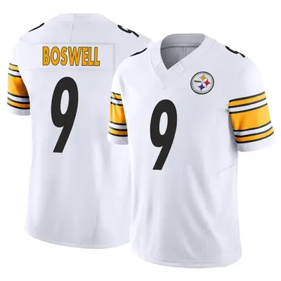 Men's Limited Chris Boswell Pittsburgh Steelers White Vapor F.U.S.E. Jersey