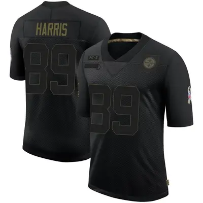 Men's Limited Keilahn Harris Pittsburgh Steelers Black 2020 Salute To Service Jersey