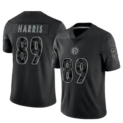 Men's Limited Keilahn Harris Pittsburgh Steelers Black Reflective Jersey