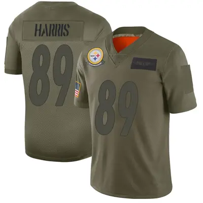 Men's Limited Keilahn Harris Pittsburgh Steelers Camo 2019 Salute to Service Jersey