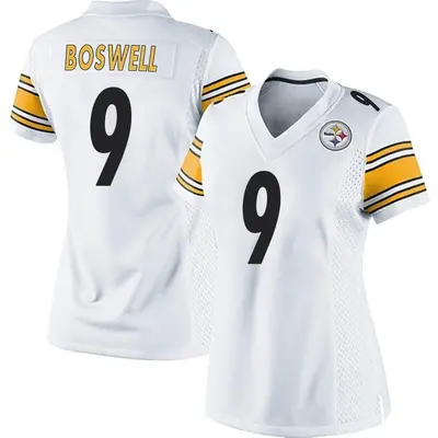 Women's Game Chris Boswell Pittsburgh Steelers White Jersey