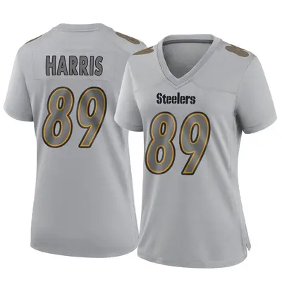 Women's Game Keilahn Harris Pittsburgh Steelers Gray Atmosphere Fashion Jersey