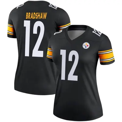 Women's Legend Terry Bradshaw Pittsburgh Steelers Black Jersey