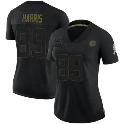 Women's Limited Keilahn Harris Pittsburgh Steelers Black 2020 Salute To Service Jersey